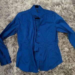 New York & Company Blue Button Down Shirt